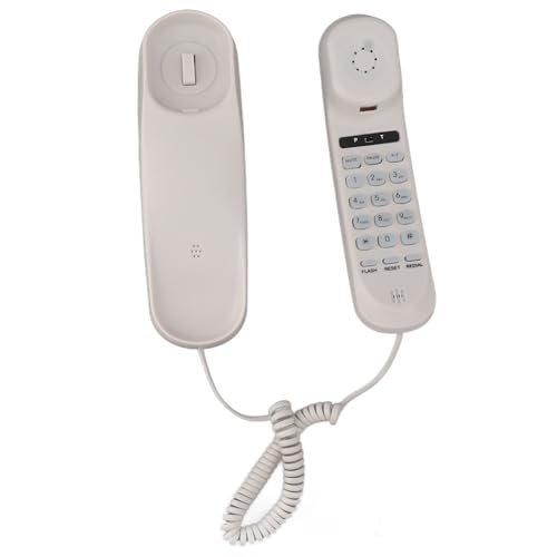 Kabel Gebrachter Telefon, an der Wand Monti Erbares Festnetz Telefon, Multifunktion Ales Langlebiges Festnetz Telefon für Home Office Hotel Bank Call Center, Lautstärke von Fabater
