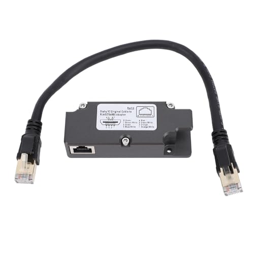 Dishy V2-auf-RJ45-Adapter, Starlink-Ethernet-Adapter für Gen 2-Rechteckschüssel Satellite V2, Dishy-Kabeladapter, Starlink-Ethernet-Adapter, Starlink-Internet-Kit von Fabater