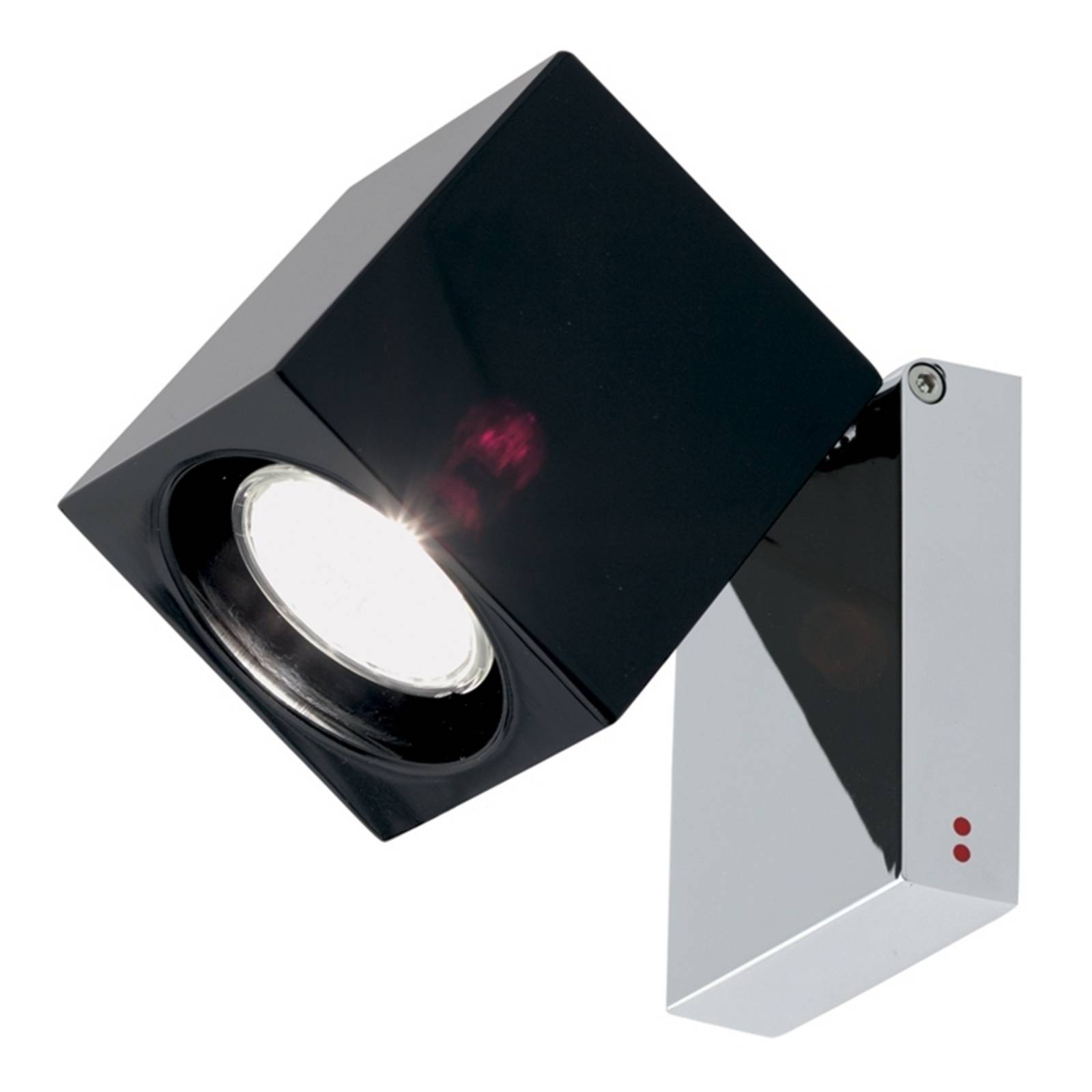 Fabbian Cubetto Wandleuchte GU10 chrom/schwarz Fabbian Cubetto Wandleuchte GU10 chrom/schwarz von Fabbian