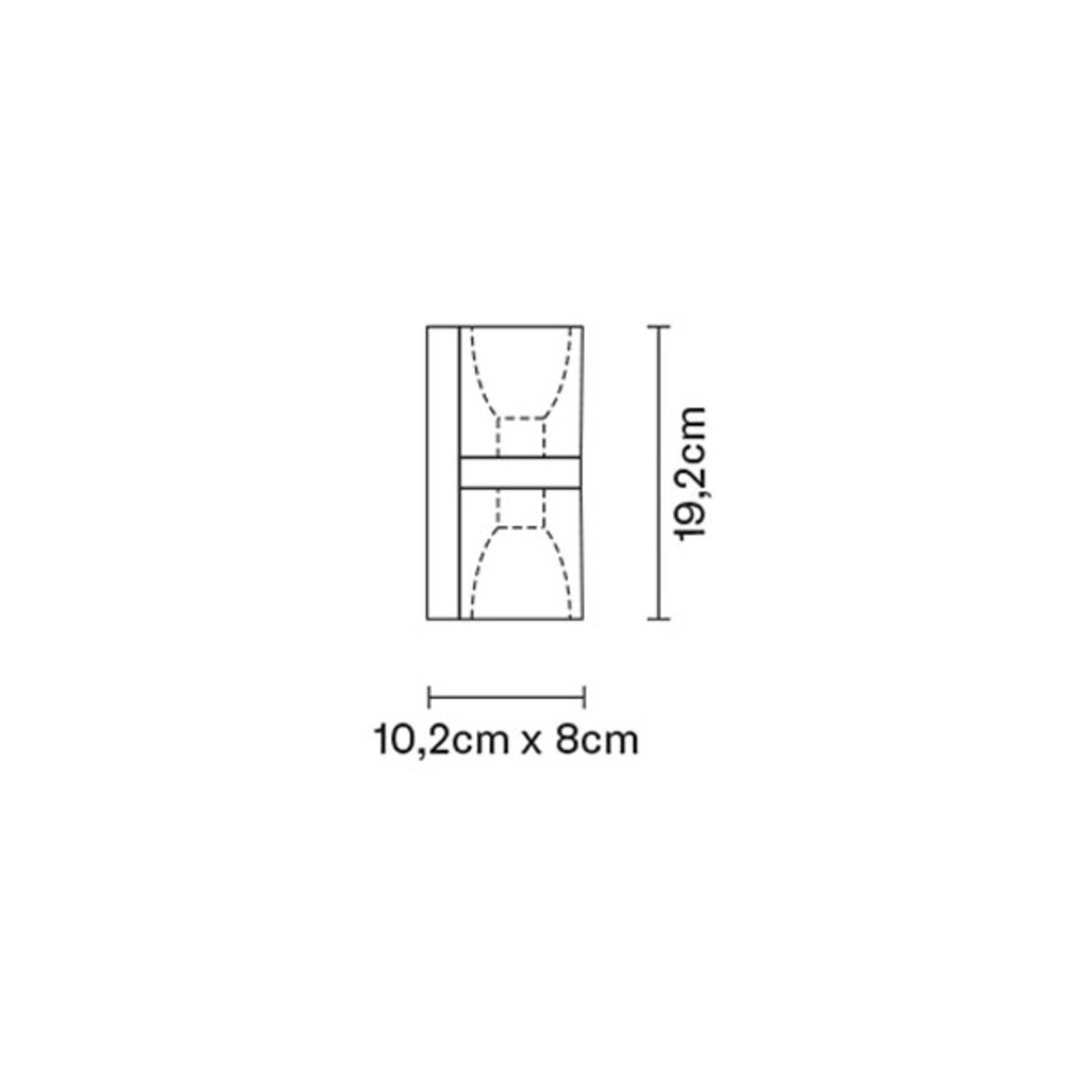 Fabbian Cubetto Wandleuchte Up/Down, G9, klar von Fabbian