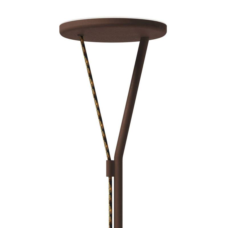 Fabbian LED-Stehleuchte Rio, corten, dimmbar, 3.000K, Metall von Fabbian
