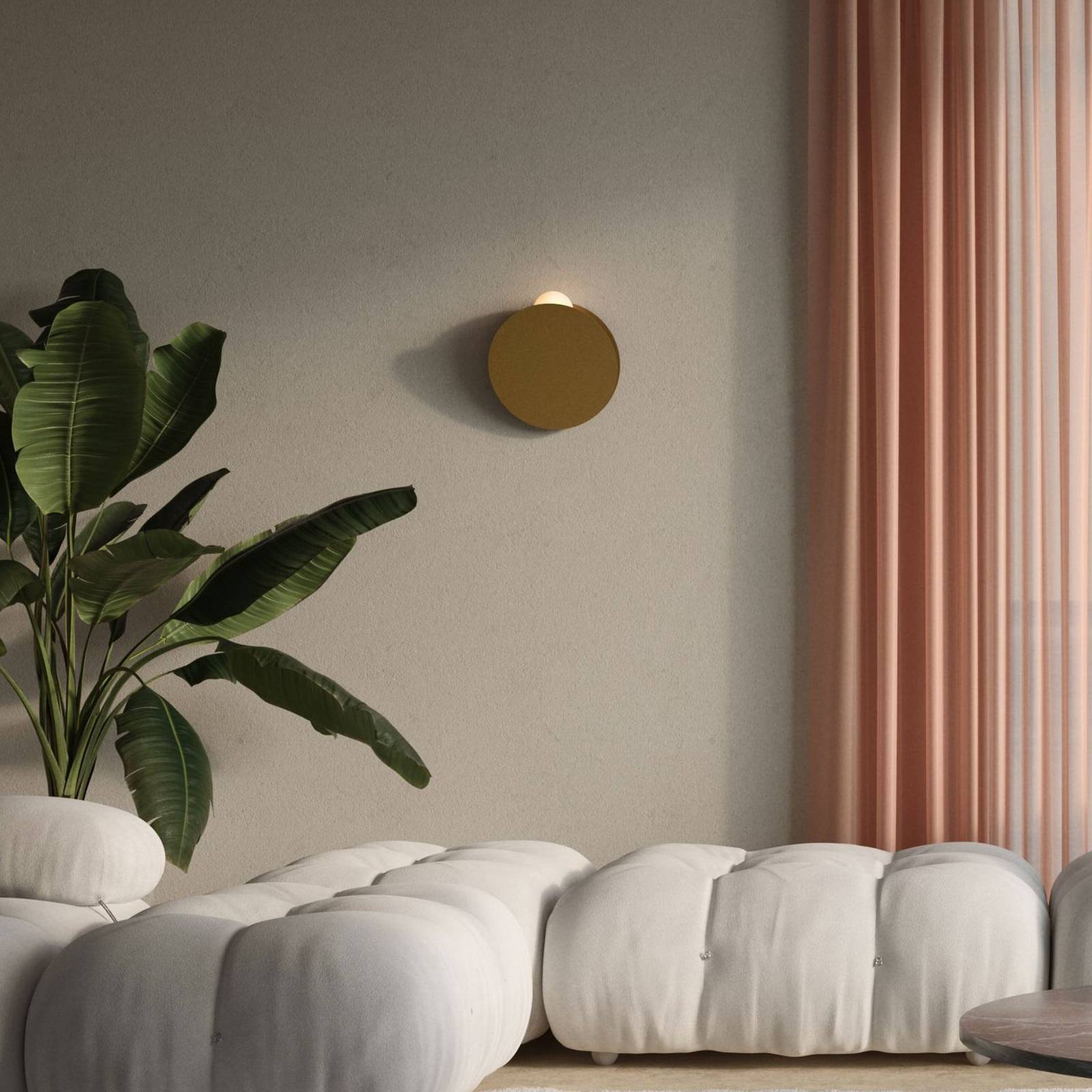 Fabbian LED-Wandleuchte Akoya, bronze, 3000K, dimmbar Fabbian LED-Wandleuchte Akoya, bronze, 3000K, dimmbar von Fabbian