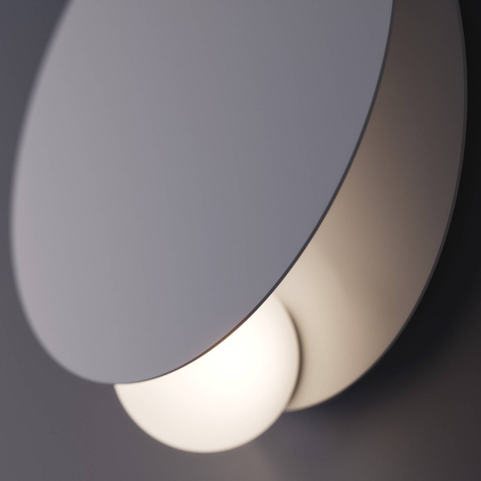 Fabbian LED-Wandleuchte Akoya, weiß, 3000K, dimmbar Fabbian LED-Wandleuchte Akoya, weiß, 3000K, dimmbar von Fabbian
