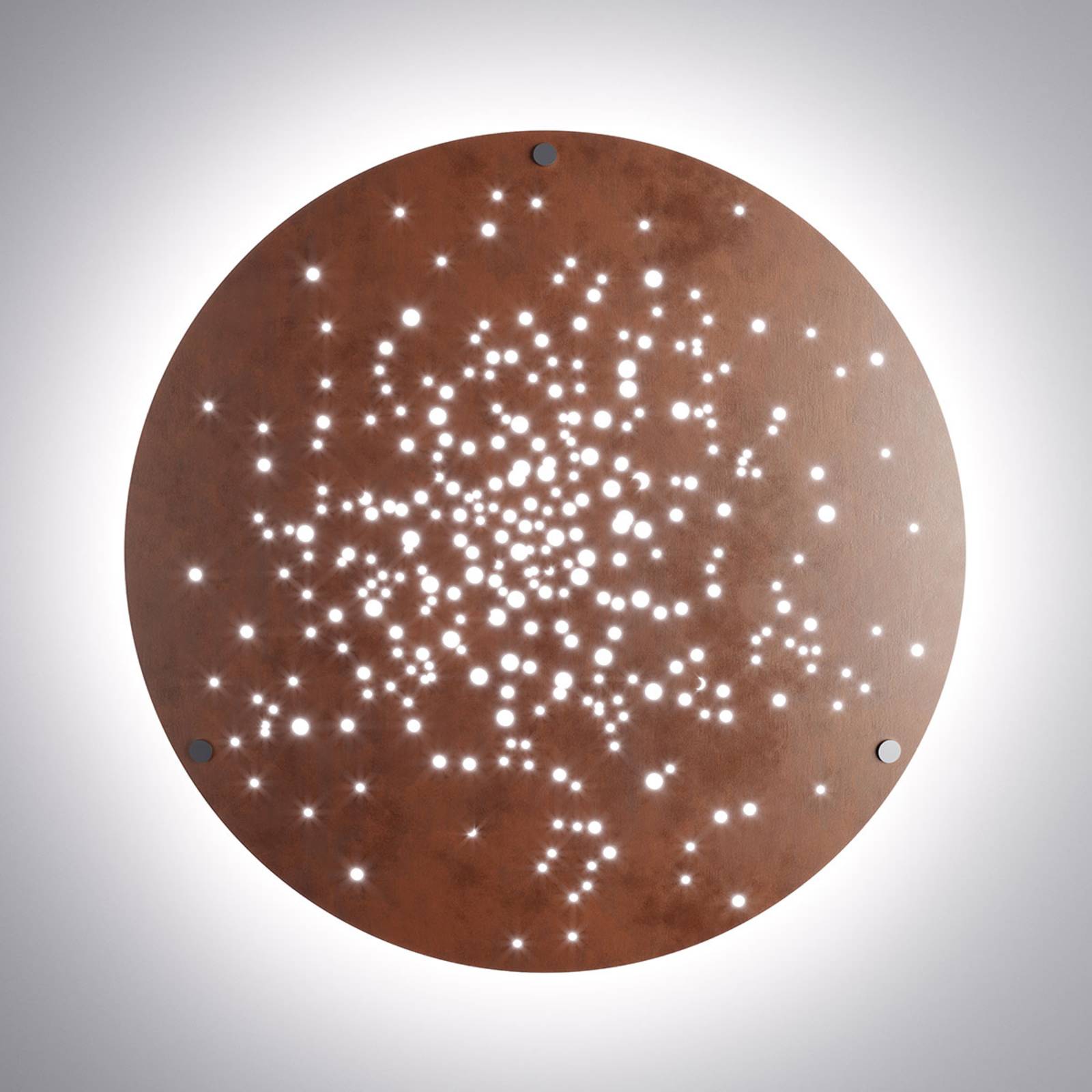 Fabbian Lens LED-Wandleuchte Ø 90 cm rost Fabbian Lens LED-Wandleuchte Ø 90 cm rost von Fabbian