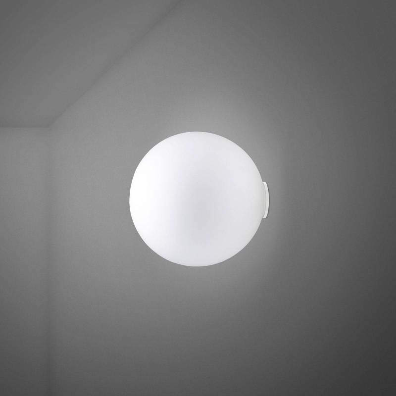 Fabbian Lumi Sfera Glas-Wandleuchte, Ø 20 cm von Fabbian