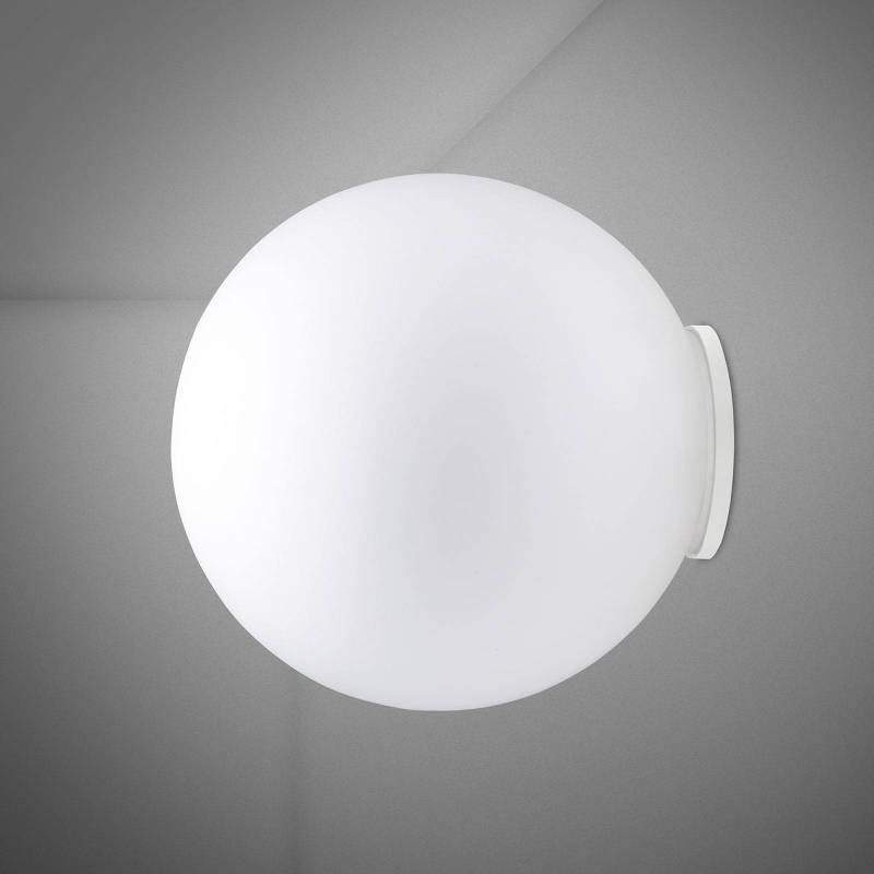 Fabbian Lumi Sfera Glas-Wandleuchte, Ø 40 cm von Fabbian