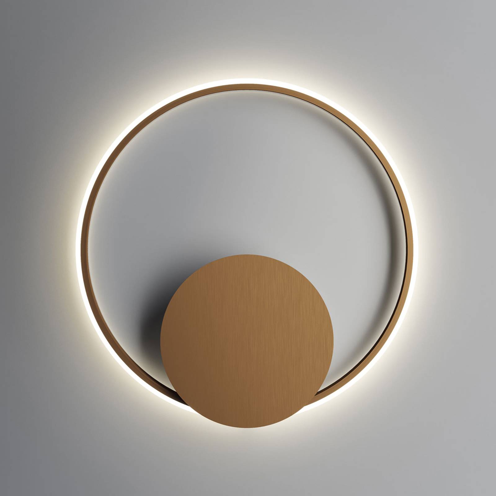Fabbian Olympic LED-Wandlampe 3.000K Ø60cm bronze Fabbian Olympic LED-Wandlampe 3.000K Ø60cm bronze von Fabbian