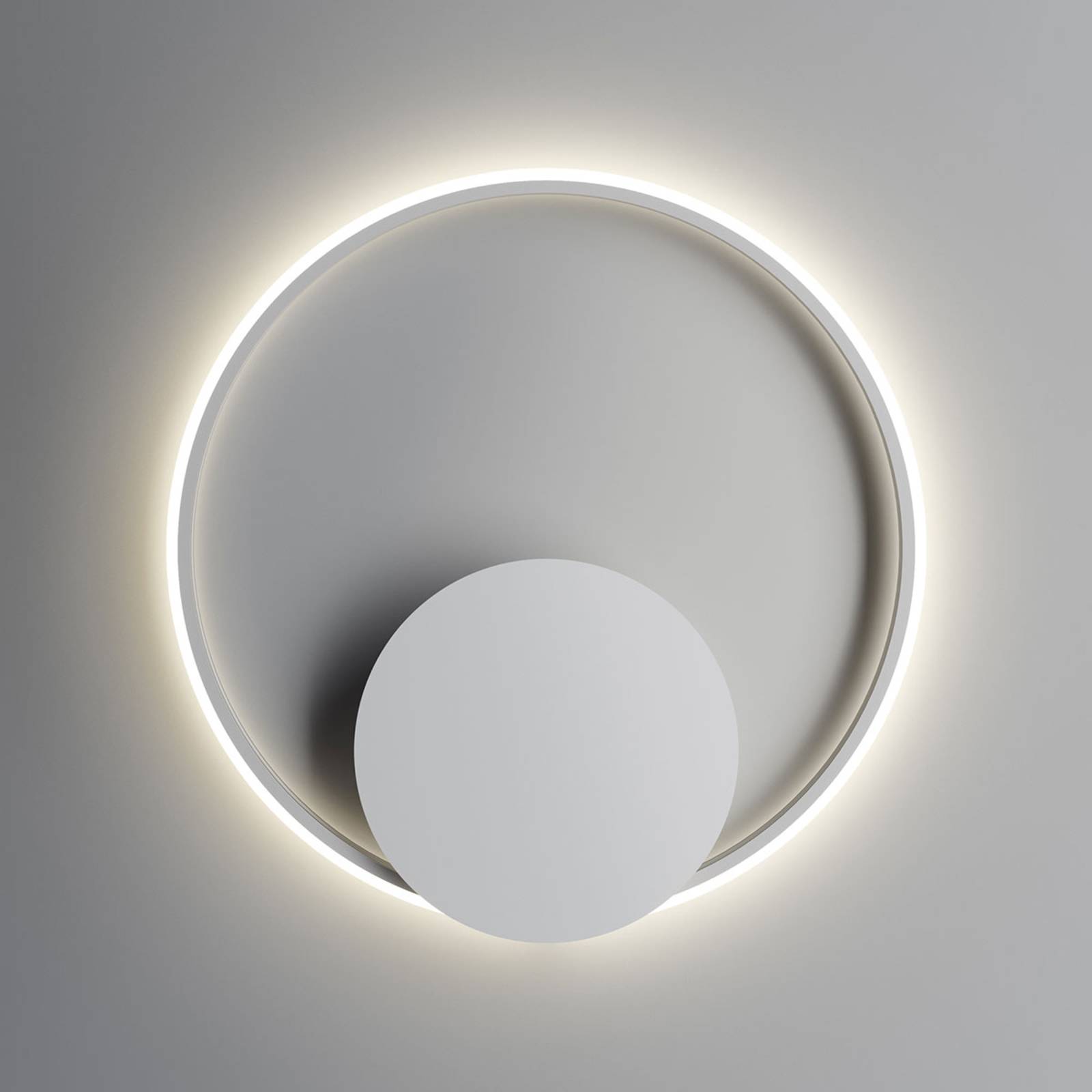 Fabbian Olympic LED-Wandlampe 3.000K Ø60cm weiß Fabbian Olympic LED-Wandlampe 3.000K Ø60cm weiß von Fabbian