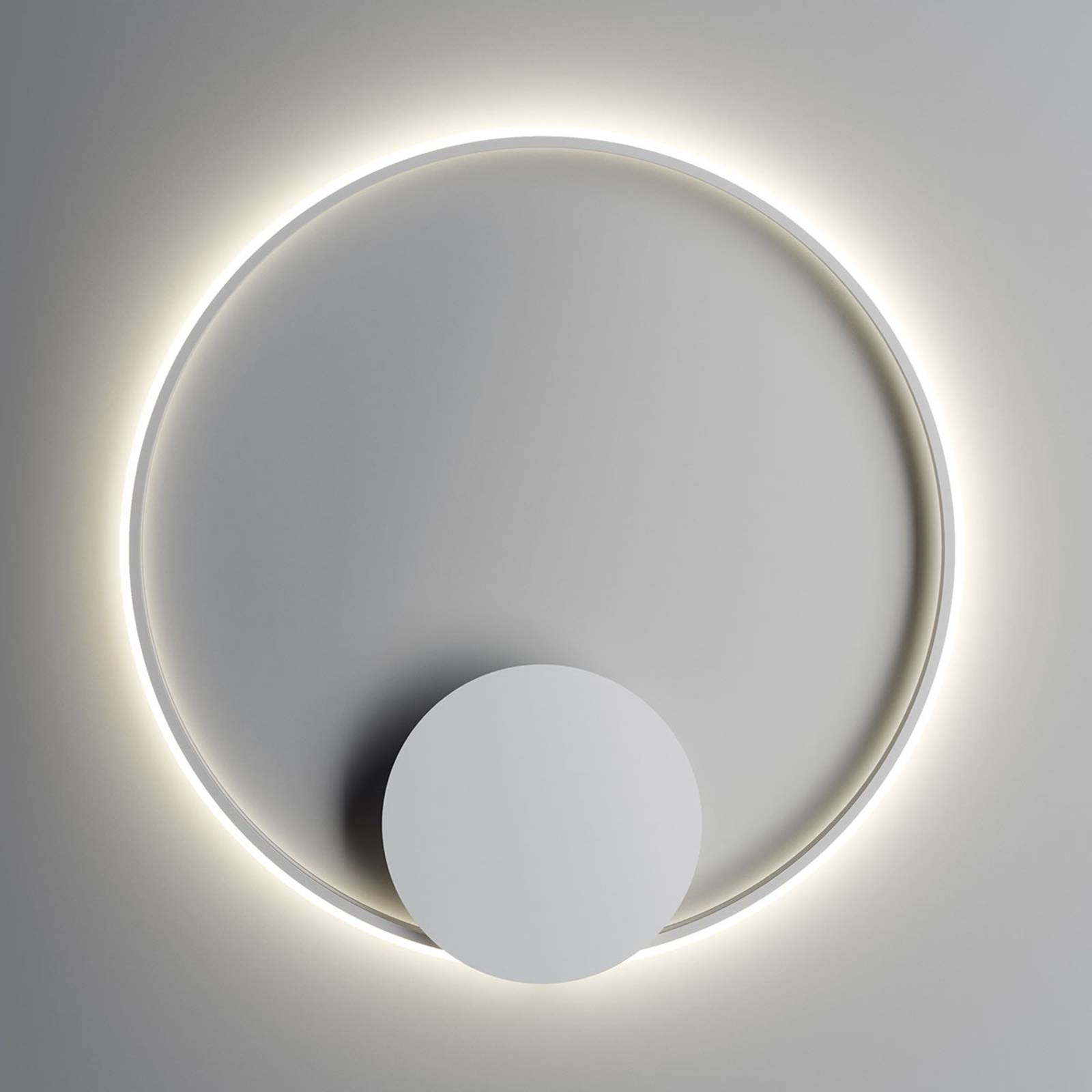 Fabbian Olympic LED-Wandlampe 3.000K Ø80cm weiß Fabbian Olympic LED-Wandlampe 3.000K Ø80cm weiß von Fabbian
