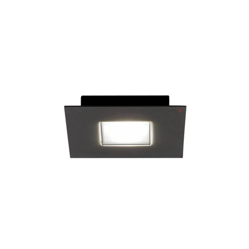 Fabbian Quarter - schwarze LED-Deckenlampe 1flg. von Fabbian