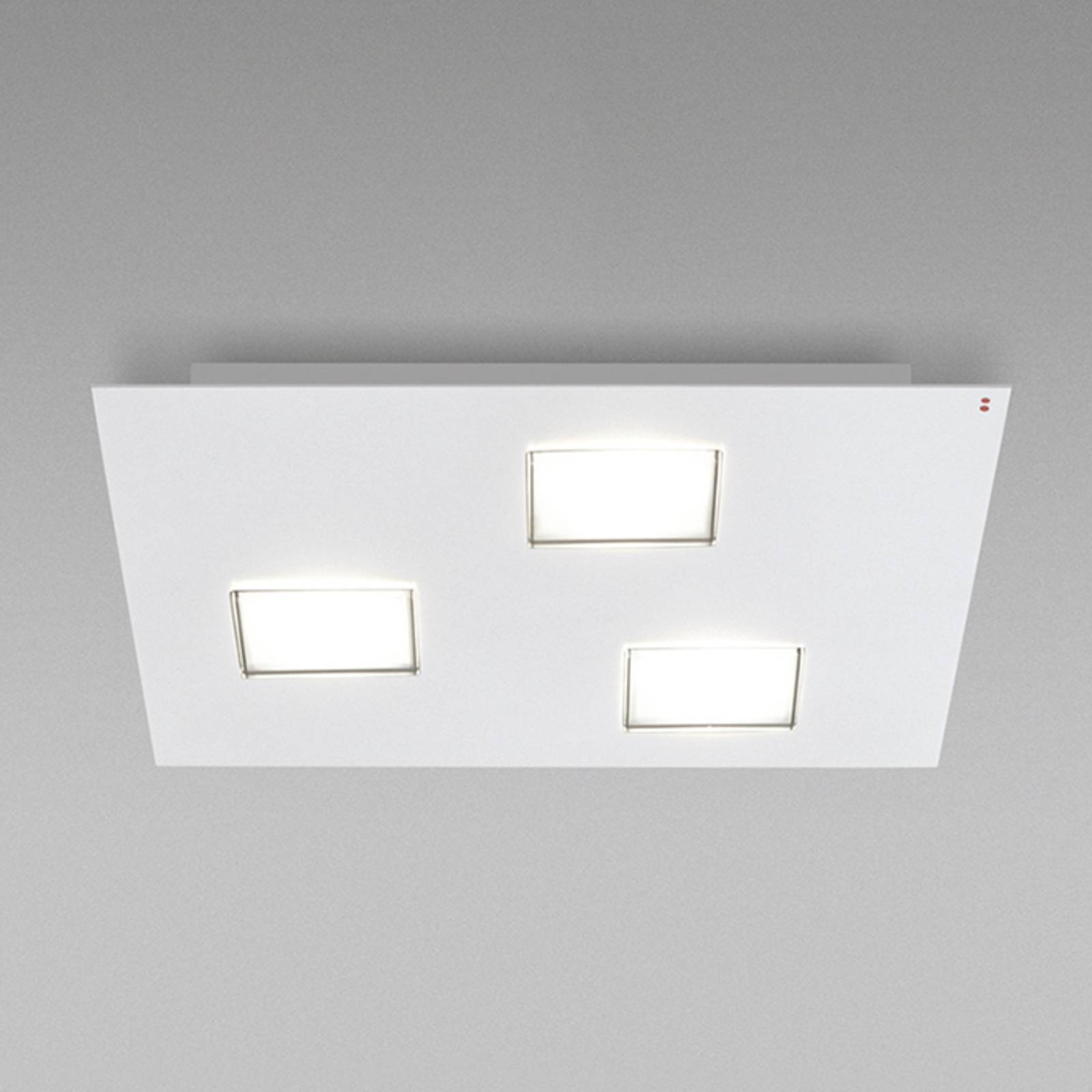 Fabbian Quarter - weiße LED-Deckenlampe 3flg. Fabbian Quarter - weiße LED-Deckenlampe 3flg. von Fabbian