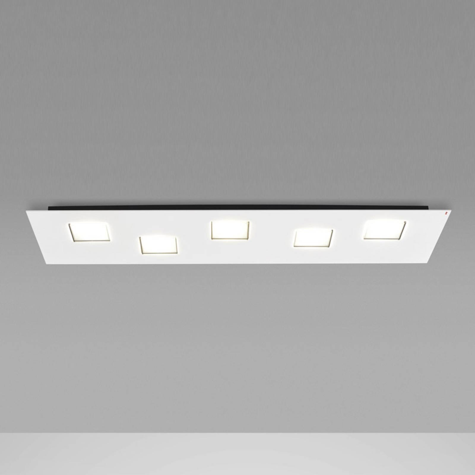 Fabbian Quarter - weiße LED-Deckenlampe 5flg. von Fabbian