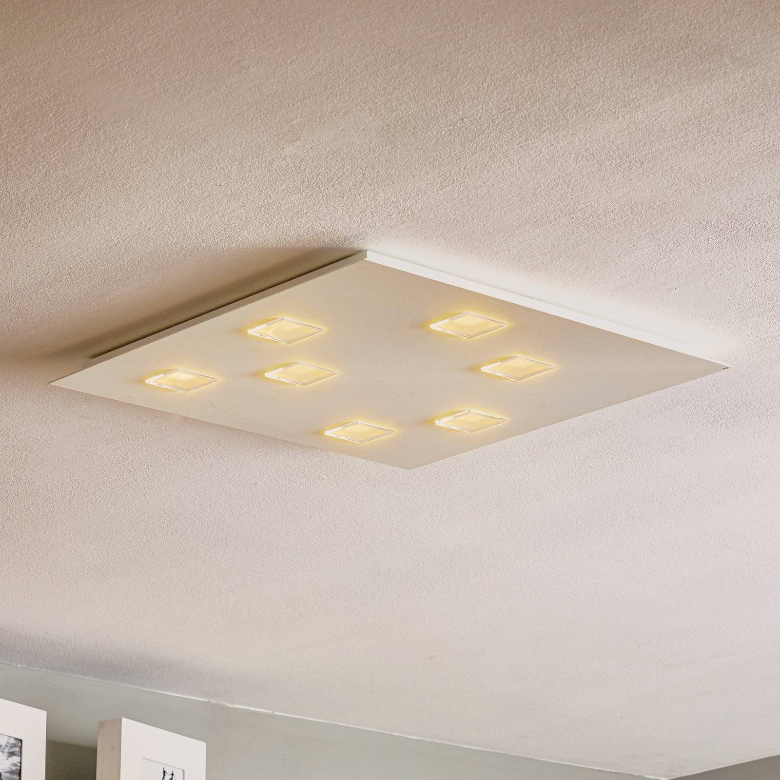 Fabbian Quarter - weiße LED-Deckenlampe 7flg. Fabbian Quarter - weiße LED-Deckenlampe 7flg. von Fabbian