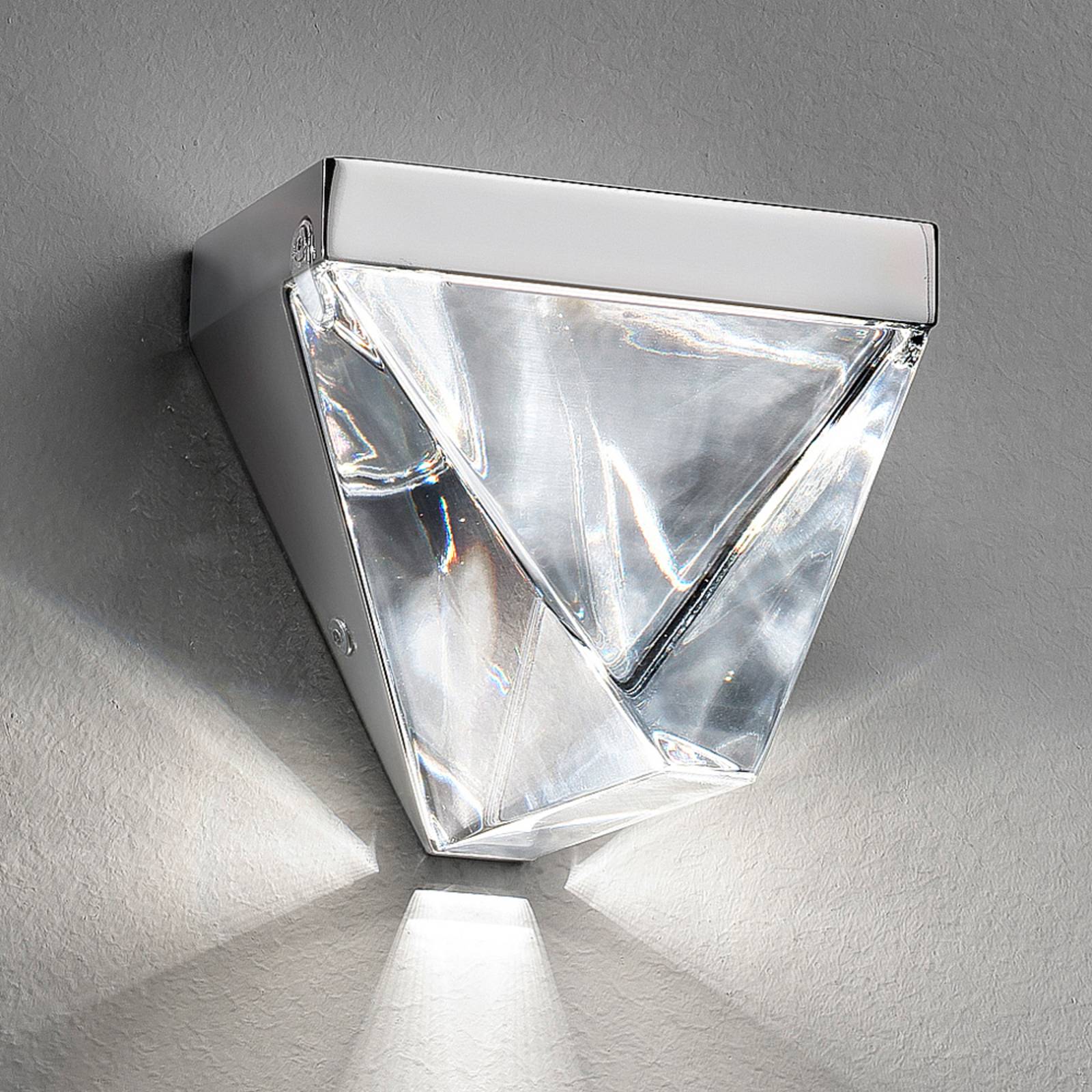 Fabbian Tripla - Kristall-LED-Wandleuchte, alu von Fabbian
