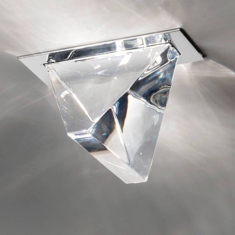 Fabbian Tripla - LED-Deckeneinbauleuchte alu von Fabbian