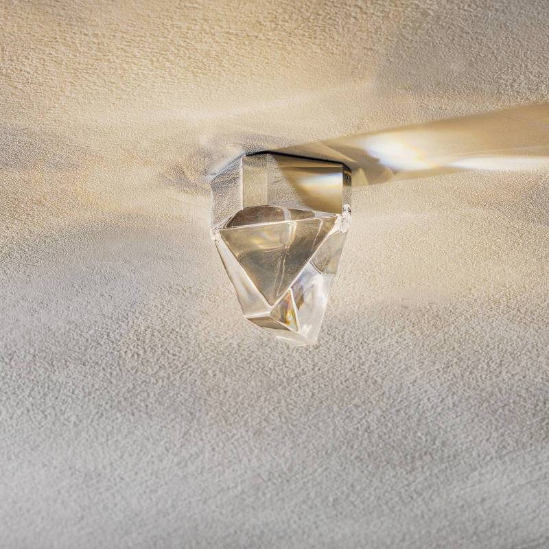 Fabbian Tripla - LED-Kristall-Deckenleuchte, alu von Fabbian