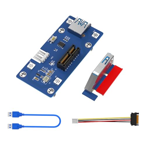 Fabeas PCIE1X Adapterkarte Sorgt Mit LED Beleuchtung Für Einen Einzigartigen Lichteffekt Computer. Angemessene Verwendung Der PCIE 90-Grad Lenkkarte von Fabeas