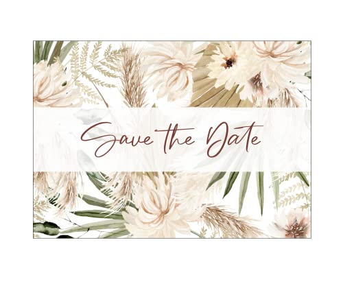 Fabelhafte Dinge Save the Date Postkarten 25 Stück Hochzeit Wir heiraten Einladung Boho Tropical Fabelhafte Dinge Save the Date Postkarten 25 Stück Hochzeit Wir heiraten Einladung Boho Tropical von Fabelhafte Dinge