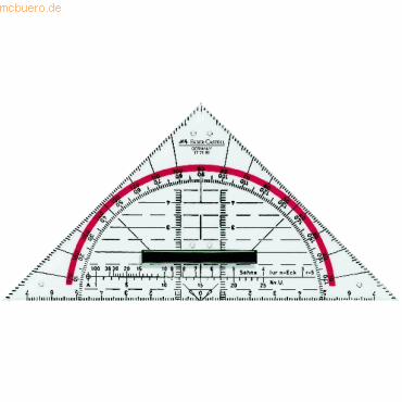 10 x Faber Castell Geometrie-Dreieck klein mit Griff von Faber Castell