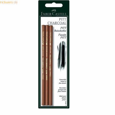 10 x Faber Castell Reißkohle Pitt monochrom fettfrei soft medium und h 10 x Faber Castell Reißkohle Pitt monochrom fettfrei soft medium und h von Faber Castell