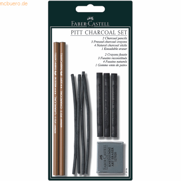 10 x Faber Castell Reißkohle Pitt Charcoal Set in den Härten M/S/ES au 10 x Faber Castell Reißkohle Pitt Charcoal Set in den Härten M/S/ES au von Faber Castell
