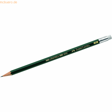 12 x Faber Castell Bleistift Castell 9000 B mit Radierer 12 x Faber Castell Bleistift Castell 9000 B mit Radierer von Faber Castell