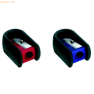 24 x Faber Castell Einfachspitzer mit Gehäuse rot/blau sortiert 24 x Faber Castell Einfachspitzer mit Gehäuse rot/blau sortiert von Faber Castell