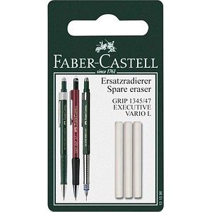 3 FABER-CASTELL Radiergummis für Bleistifte von Faber-Castell