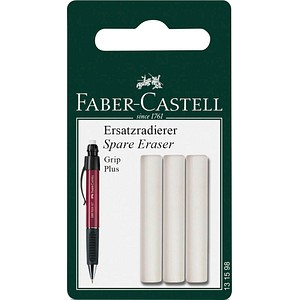 3 FABER-CASTELL Radiergummis für Bleistifte von Faber-Castell