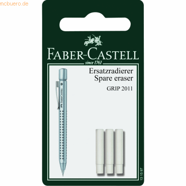5 x Faber Castell Ersatzradierer Blisterkarte Grip 2011 VE=3 Stück 5 x Faber Castell Ersatzradierer Blisterkarte Grip 2011 VE=3 Stück von Faber Castell