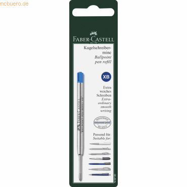 5 x Faber Castell Kugelschreibermine XB blau Blisterkarte 5 x Faber Castell Kugelschreibermine XB blau Blisterkarte von Faber Castell
