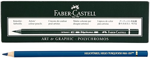 6 Buntstifte Polychromos 155 Helium Türkis von Faber-Castell