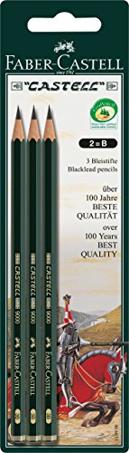 FABER-CASTELL 110998 - 3 Bleistifte CASTELL 9000, Härtegrad: B, Schaftfarbe: grün FABER-CASTELL 110998 - 3 Bleistifte CASTELL 9000, Härtegrad: B, Schaftfarbe: grün von FABER-CASTELL