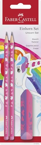 FABER-CASTELL 111516 - Schreibset Einhorn mit Bleistifte HB und Radiergummi, Schulset für Kinder FABER-CASTELL 111516 - Schreibset Einhorn mit Bleistifte HB und Radiergummi, Schulset für Kinder von FABER-CASTELL