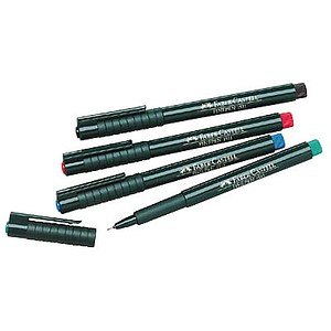 FABER-CASTELL 1511 Fineliner farbsortiert 0,4 mm, 10 St. von Faber-Castell