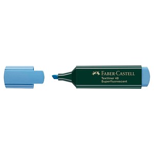 FABER-CASTELL 48 Textmarker blau, 1 St. von Faber-Castell