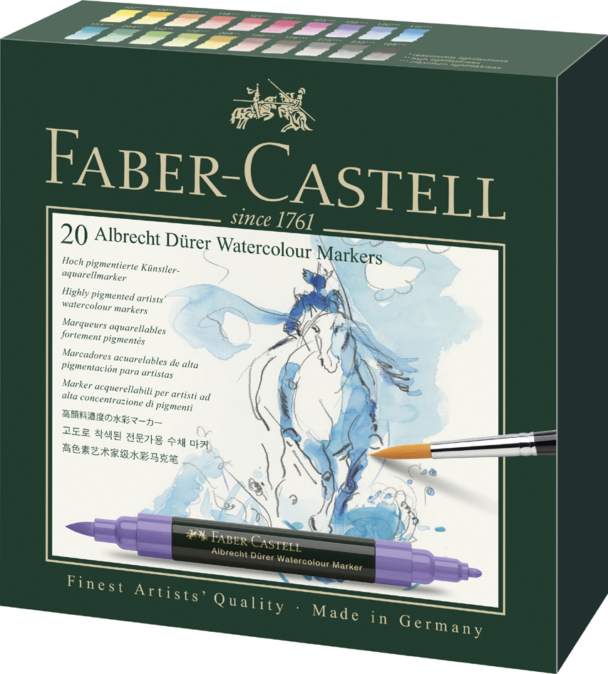 FABER-CASTELL Aquarellmarker ALBRECHT DÜRER, 20er Etui von Faber-Castell