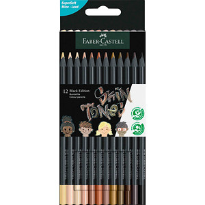 FABER-CASTELL Black Edition Skin Tones Buntstifte farbsortiert, 12 St. FABER-CASTELL Black Edition Skin Tones Buntstifte farbsortiert, 12 St. von Faber-Castell