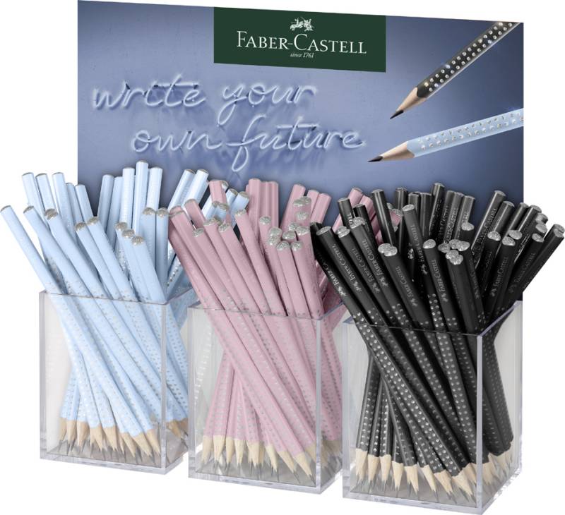 FABER-CASTELL Bleistift GRIP SPARKLE Harmony, 3er Köcher von Faber-Castell