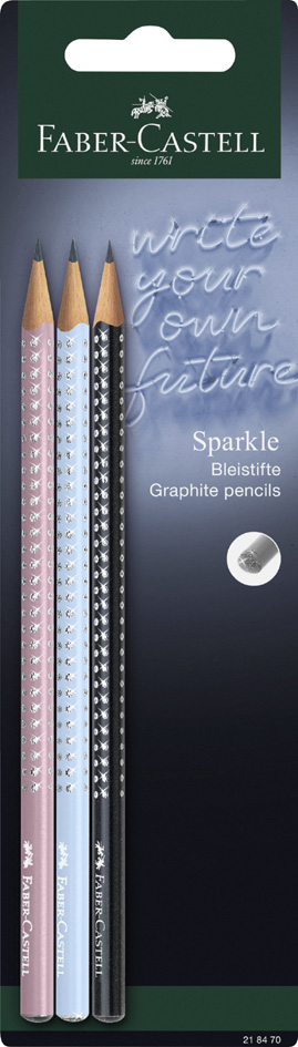 FABER-CASTELL Bleistiftset GRIP SPARKLE Harmony, Blister von Faber-Castell