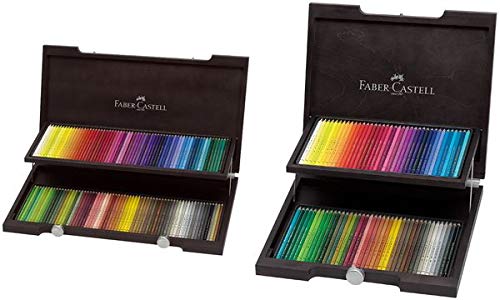 FABER-CASTELL Buntstifte POLYCHROMOS, 120er Holzkoffer, Sie erhalten 1 Packung, Packungsinhalt: 120 er Set von Faber-Castell