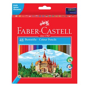 FABER-CASTELL Castle Buntstifte farbsortiert, 48 St. von Faber-Castell