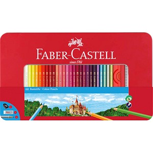 FABER-CASTELL Classic Buntstifte farbsortiert, 60 St. von Faber-Castell