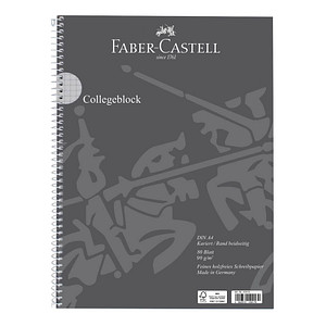 FABER-CASTELL Collegeblock kariert DIN A4 Außenrand von Faber-Castell