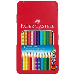 FABER-CASTELL Colour GRIP Buntstifte farbsortiert, 12 St. von Faber-Castell