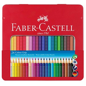 FABER-CASTELL Colour GRIP Buntstifte farbsortiert, 24 St. von Faber-Castell