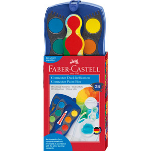 FABER-CASTELL Connector Wasserfarbkasten 24 Farben von Faber-Castell
