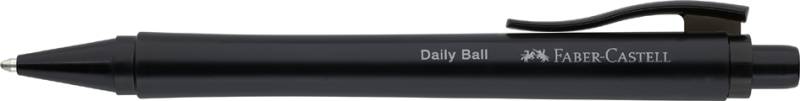 FABER-CASTELL Druckkugelschreiber DAILY BALL, schwarz von Faber-Castell