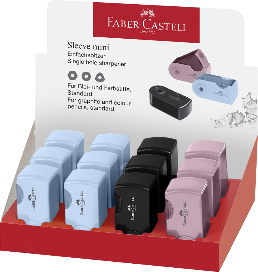 FABER-CASTELL Einfachspitzdose SLEEVE MINI, sortiert von Faber-Castell