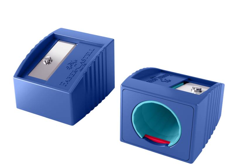 FABER-CASTELL Einzelspitzer Grippy, blau von Faber-Castell
